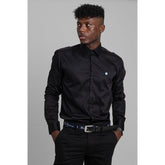 Ben Sherman Mens Target Long Sleeves Shirt In Black