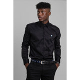 Ben Sherman Mens Target Long Sleeves Shirt In Black