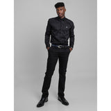 Ben Sherman Mens Long Sleeves Target Shirt In Black