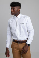 Ben Sherman Slim Ben Shirt In White