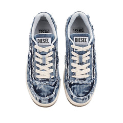 Diesel Mens S Tracker Low Sneakers In Light Blue