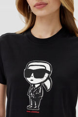 Karl Lagerfeld Womens T-Shirt In Black