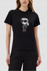Karl Lagerfeld Womens T-Shirt In Black