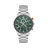 Daniel Klein Green Dial Black Top Ring Watch For Men
