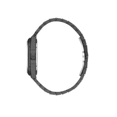 Daniel Klein Mens Black Stainless Steel Watch With Black Dial