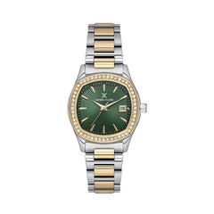 Daniel Klein Womens Watch In Green & Gold