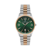 Daniel Kliem Mens Green Dial Watch In Silver & Gold