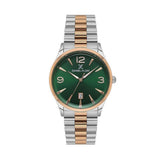 Daniel Kliem Mens Green Dial Watch In Silver & Gold