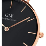 Daniel Wellington womans Classic Petite RG Melrose Black 32mm