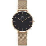 Daniel Wellington womans Classic Petite RG Melrose Black 32mm