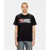 Diesel Mens T-Norm-T6 Regular T-Shirt In Black