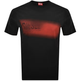 Diesel Mens Qiam T-Adjust Aa5 Regular T-Shirt In Black
