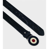 Ben Sherman Distressed Leather Target Buck Black