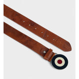 Ben Sherman Distressed Leather Target Buck Tan