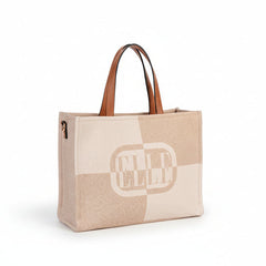 Elle Avant Garde Large Shopper Bag In Beige