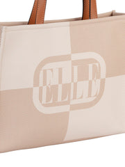 Elle Avant Garde Large Shopper Bag In Beige