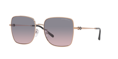 Emporio Armani Unisex Shiny Sunglasses In Rose Gold