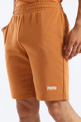 Puma Mens Ess Color NO.1 Logo Shorts In Caramel