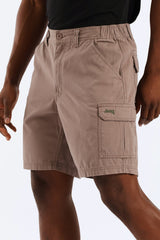 Jeep Mens Tapered Mountain Man Shorts In Brown