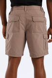 Jeep Mens Tapered Mountain Man Shorts In Brown
