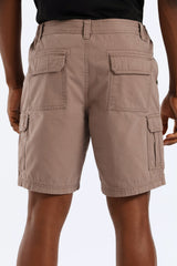 Jeep Mens Tapered Mountain Man Shorts In Brown