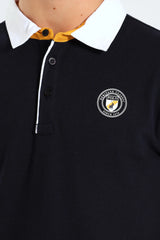 Polo Boys Dawson Quarter Zip Ss Golfer Navy