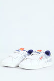 Puma Kids Smash 3.0 Poised 2 Race V Inf White/Blue Sneakers