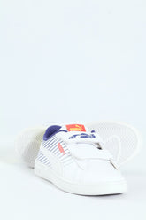 Puma Kids Smash 3.0 Poised 2 Race V Inf White/Blue Sneakers