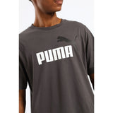 Puma Mens Essentials 2 Color No.1 Logo Short Sleeves T-Shirt In Moody Gray