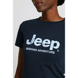 Jeep Ladies Icon Logo T-Shirt In Navy