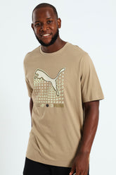Puma Graphics Cat Gradient Tee Oak