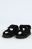 Puma Boys Crony Evolve 2.0 Zadp Ps Sandals In Black & Red