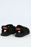 Puma Boys Crony Evolve 2.0 Zadp Ps Sandals In Black & Red