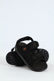Puma Boys Crony Evolve 2.0 Zadp Ps Sandals In Black & Red