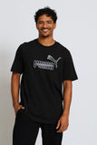 Puma Mens Graphic No.1 Logo T-Shirt In Black