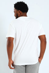 Puma White Essential 2 Color No.1 Logo Tee