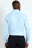 Polo Mens Slim Stretch Shirt In Blue