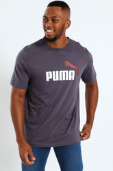 Puma Grey Essential 2 Color Logo Tee
