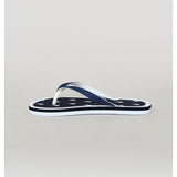 Polo Boys Monogram Flip Flops In Navy/White