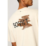 Soviet Mens Smith Short Sleeves Fashion Box Fit T-Shirt Ion Sand/Brown