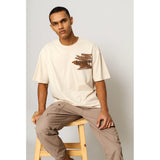 Soviet Mens Smith Short Sleeves Fashion Box Fit T-Shirt Ion Sand/Brown