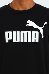 Puma Kids Ess No.1 Logo Crew Top Black