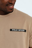 Polo Mens Sport Big Logo T-Shirt in Taupe