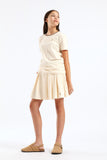 Polo Girls Carey Pleated Skort In Sand
