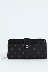 Polo New Iconic Zip Around Purse Black