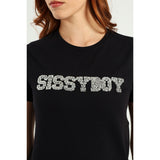 Sissy boy Black Regular Fit Top With Bling Design