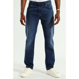 Guess Mens Slim Straight Jeans In Medium Wash