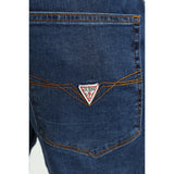 Guess Mens Slim Straight Jeans In Medium Wash