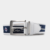 Ben Sherman Mens Belt White