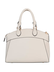 Elle Embossed Dome Bag In Cream